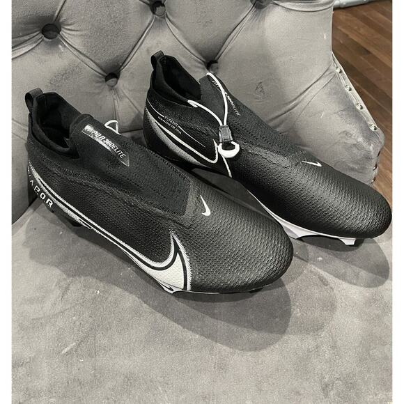 Nike Vapor Edge Elite 360 Black Football Cleats Shoes CV6282-009 Men's Size 13 - Picture 3 of 5